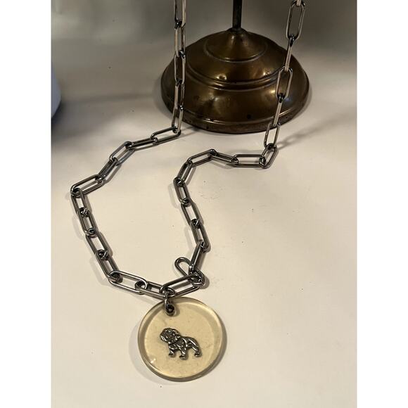 MCM Jewelry - MCM Chain with Lucite Bulldog Charm